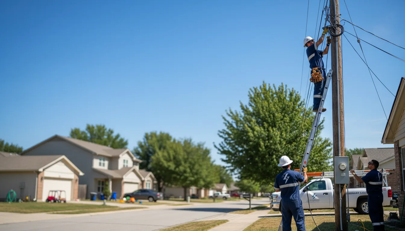 Residential electrician providing installation services in Oakley, KS